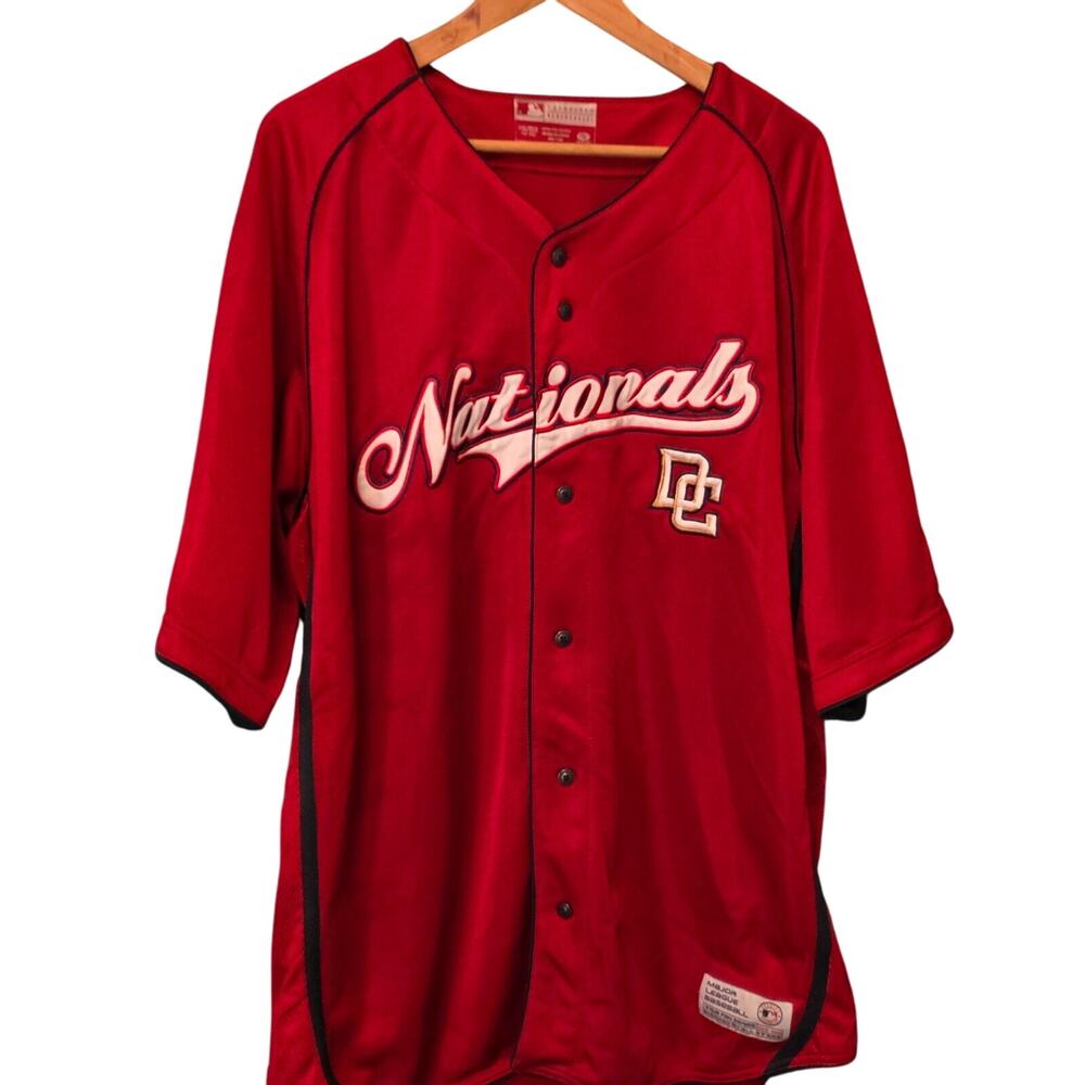 Washington Nationals DC Genuine Merchandise Red Baseball Sewn Jersey 2XL